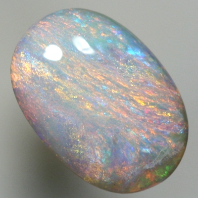 SOLID SEMI BLACK OPAL Pretty with orange and pink over green and blue. With VIDEO
